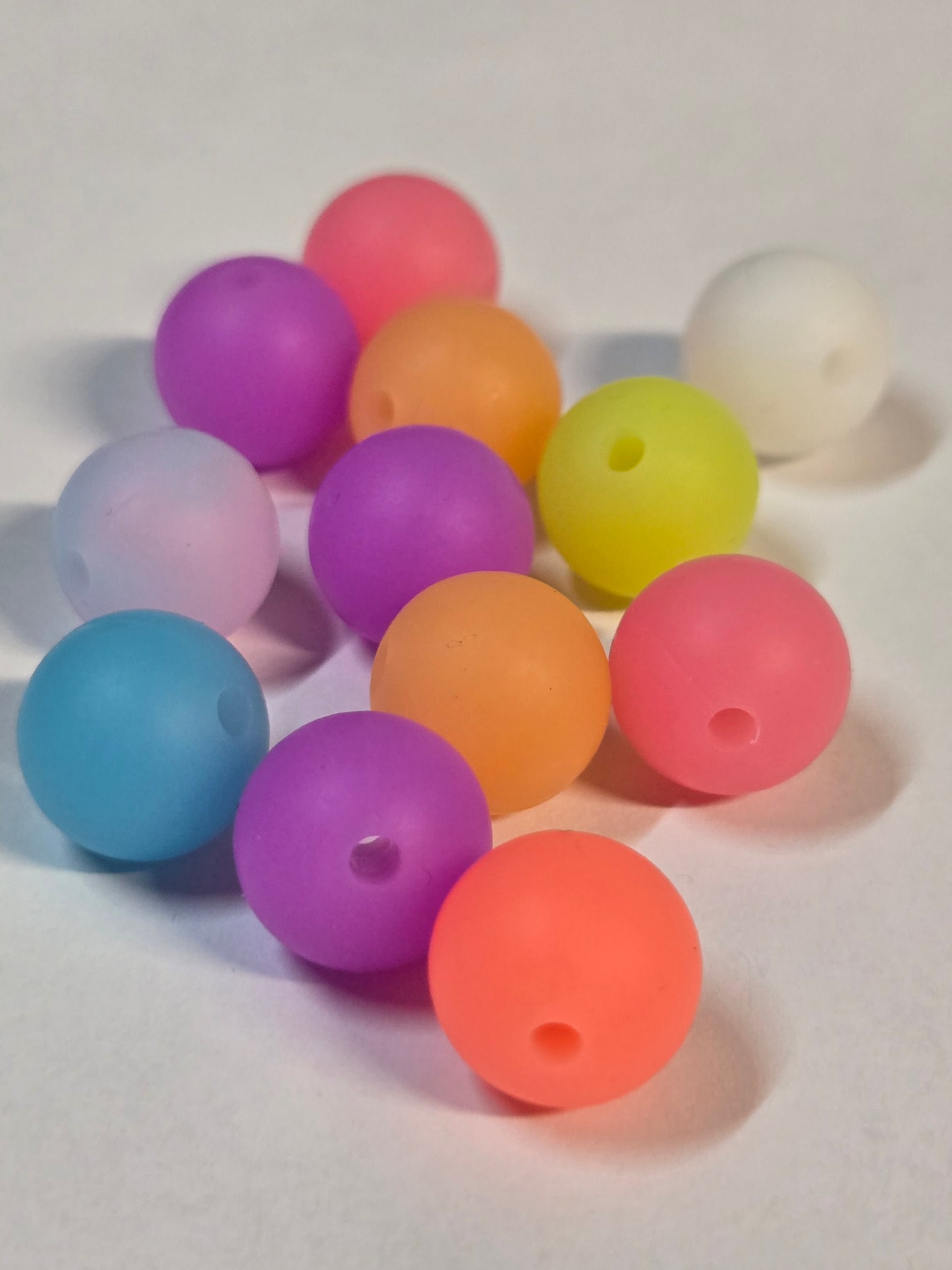 Luminous Silicone Beads (15mm)