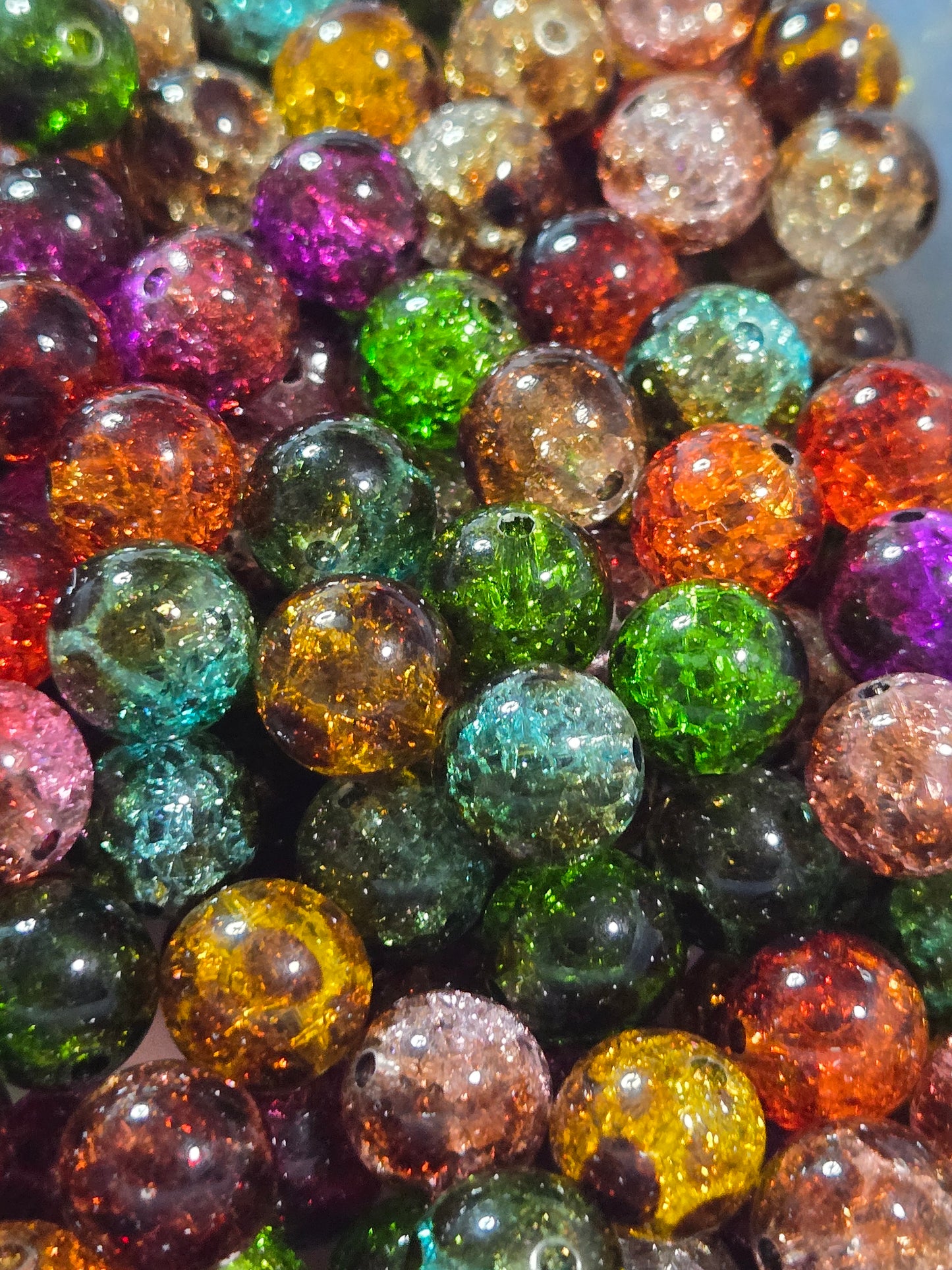 Leopard Crackle Beads (14mm)
