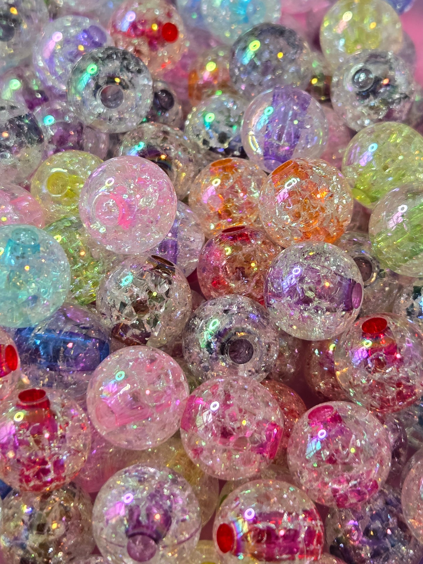 Double Crackle Beads