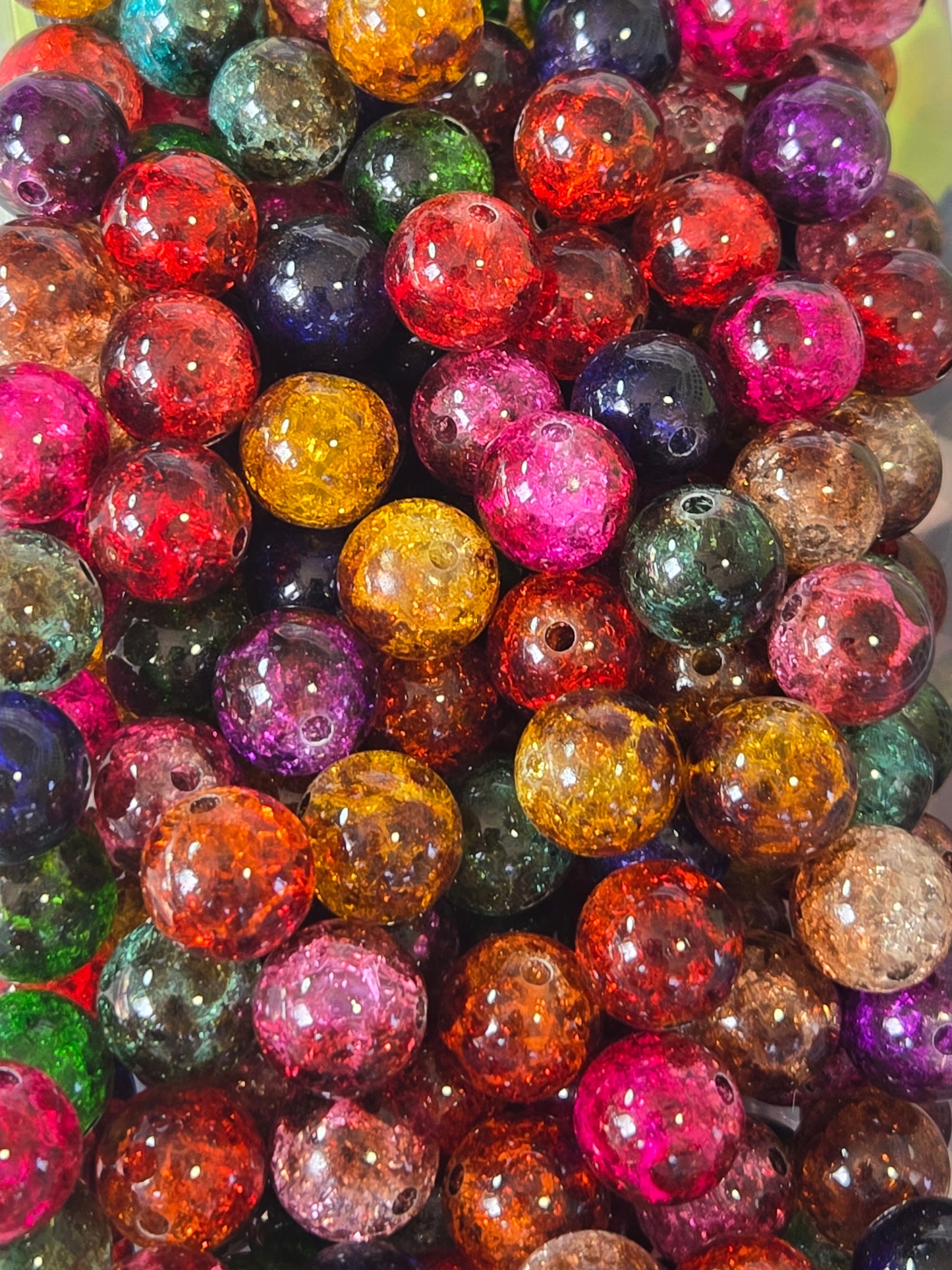 Leopard Crackle Beads (16mm)