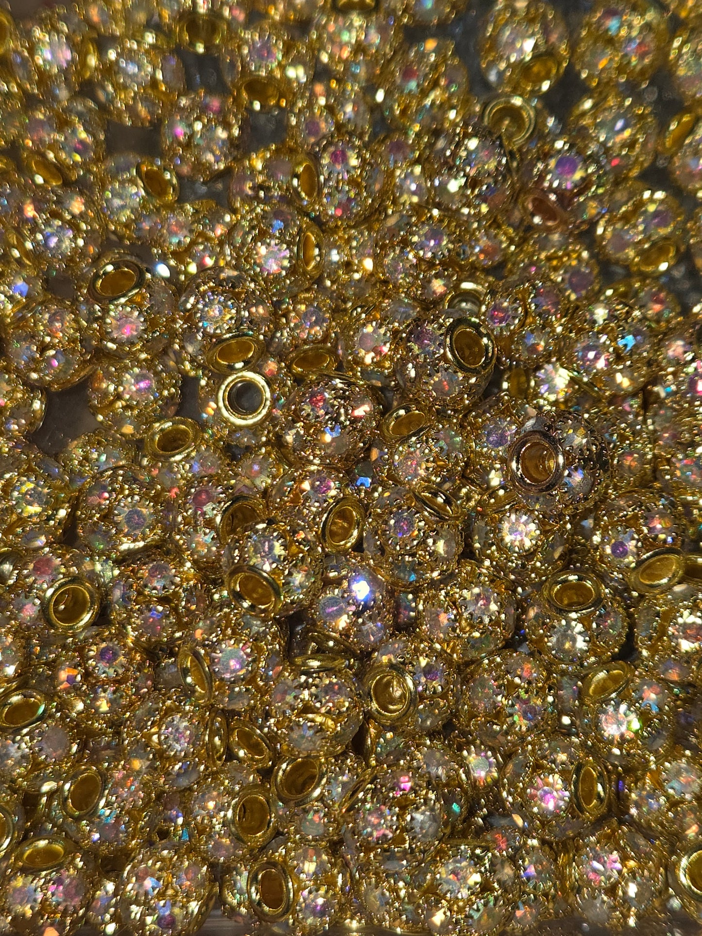 8mm Gold AB Spacer Bead (Fits Pen)
