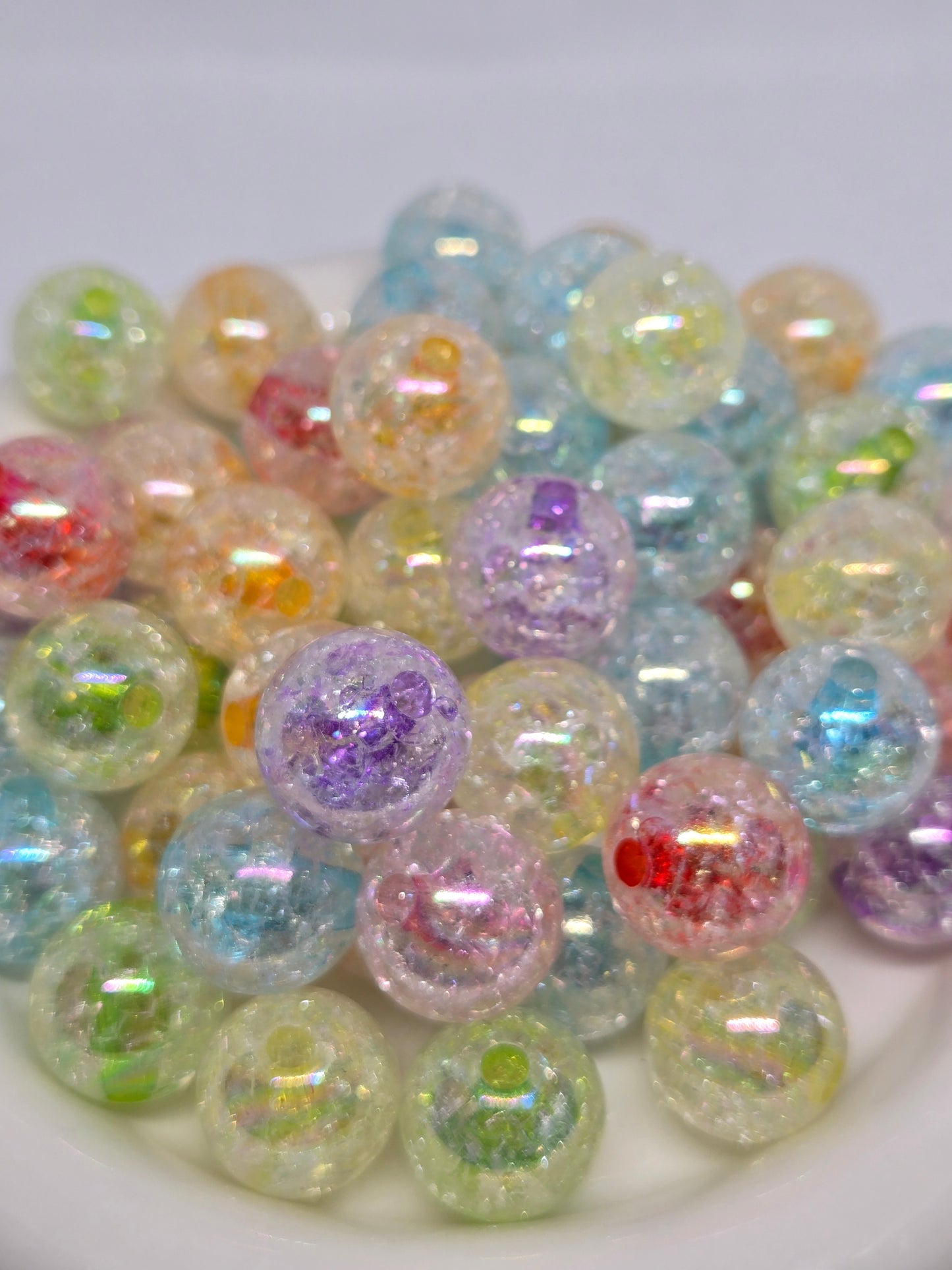 18mm Double Crackle Beads