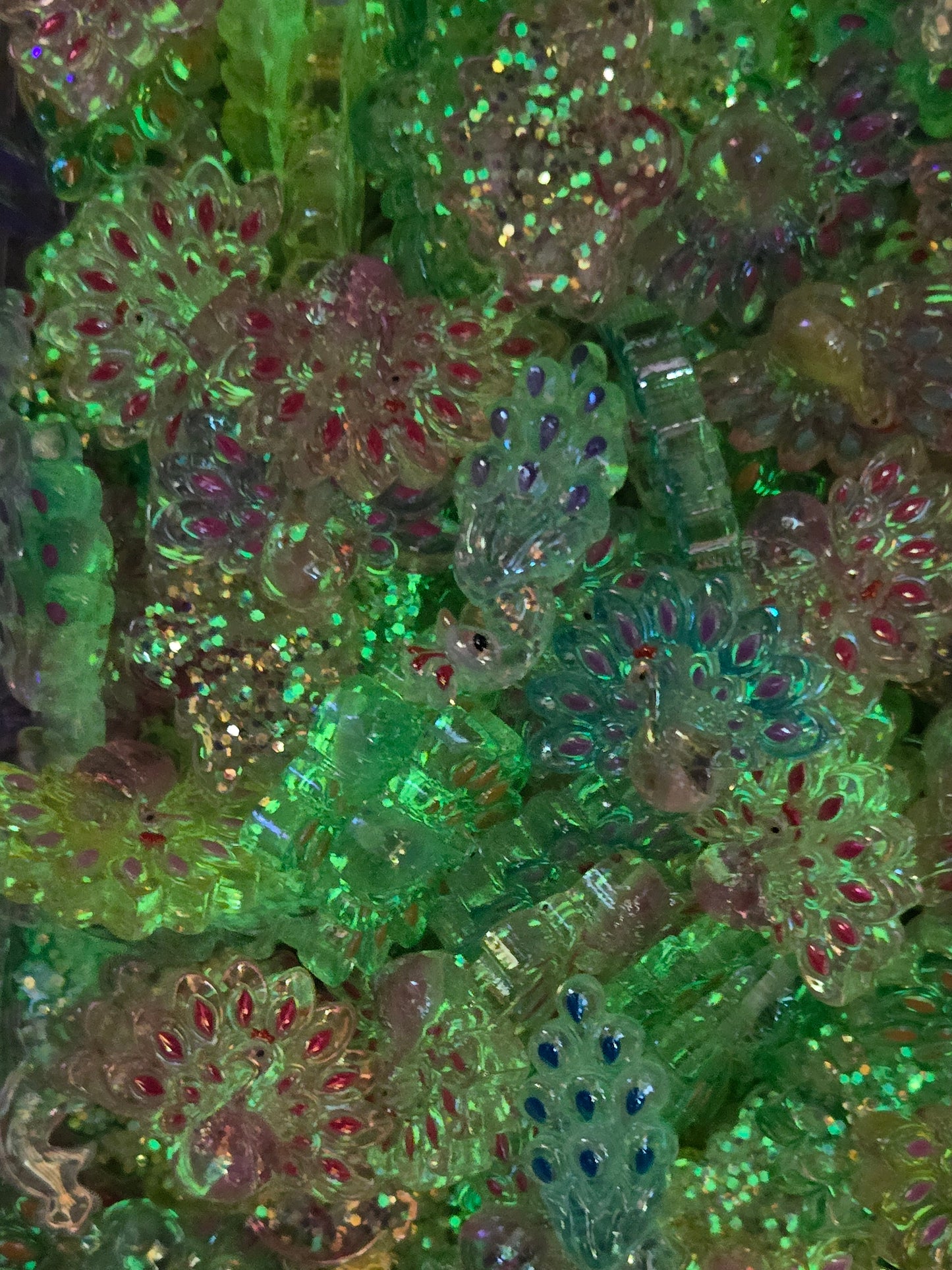 Luminous Peacock Beads
