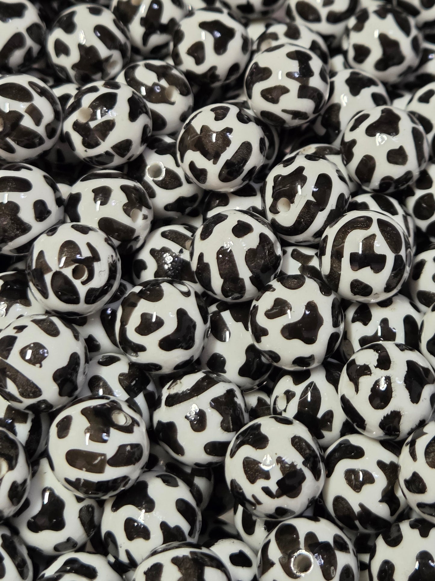 Cow Print Beads