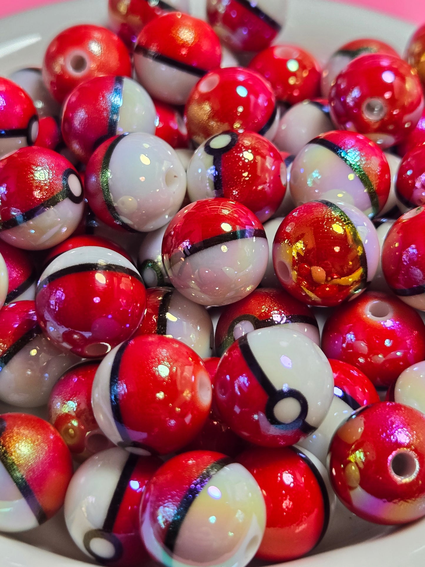 Poke Ball Beads
