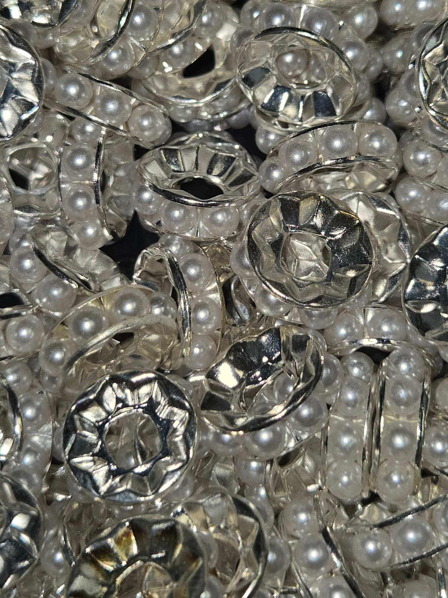 White Pearl Spacers (17mm)