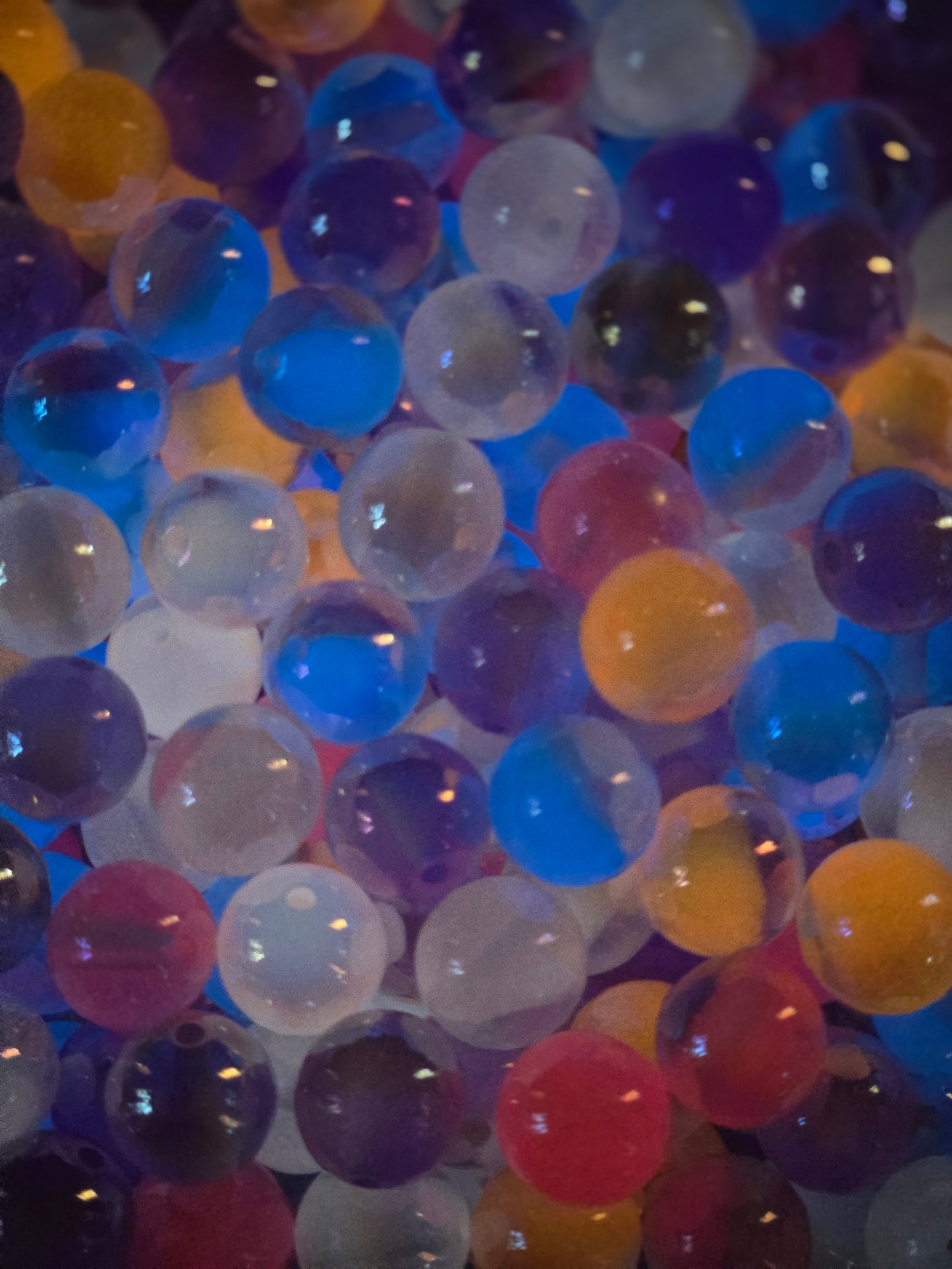 Luminous Glitter Galaxy Beads