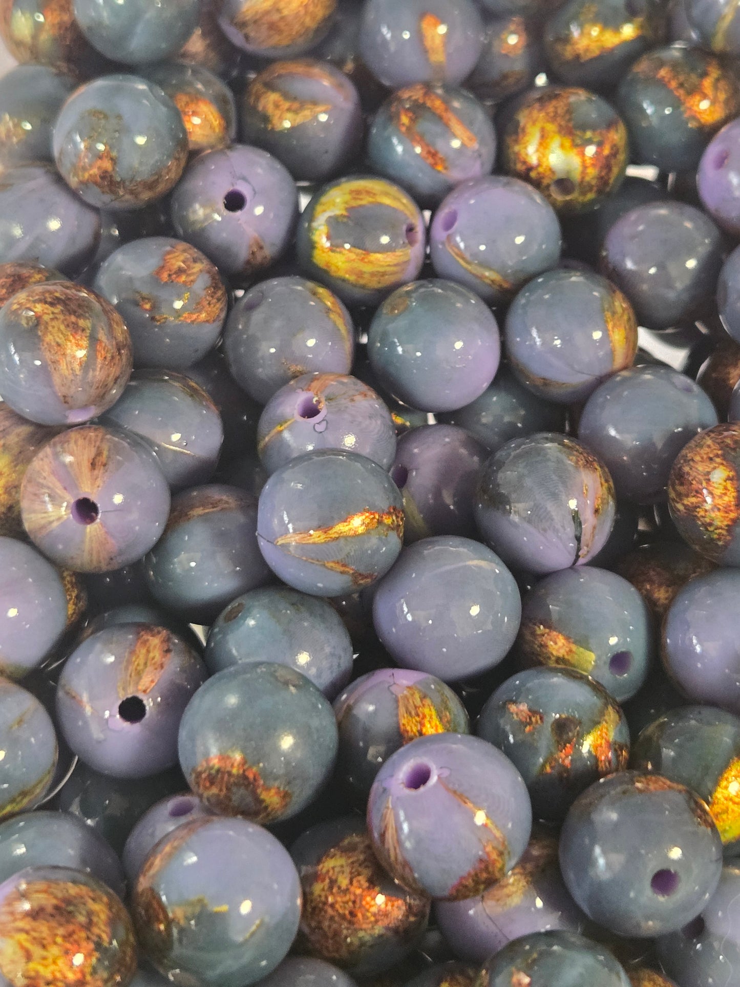 Purple/Gold Bead
