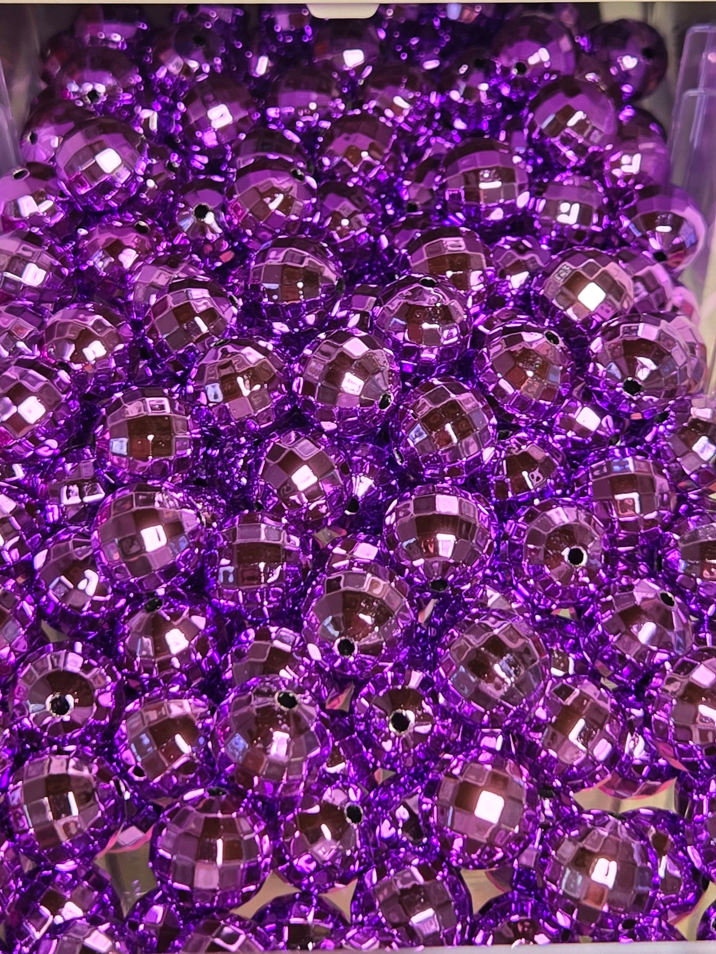 Purple Disco Ball Beads