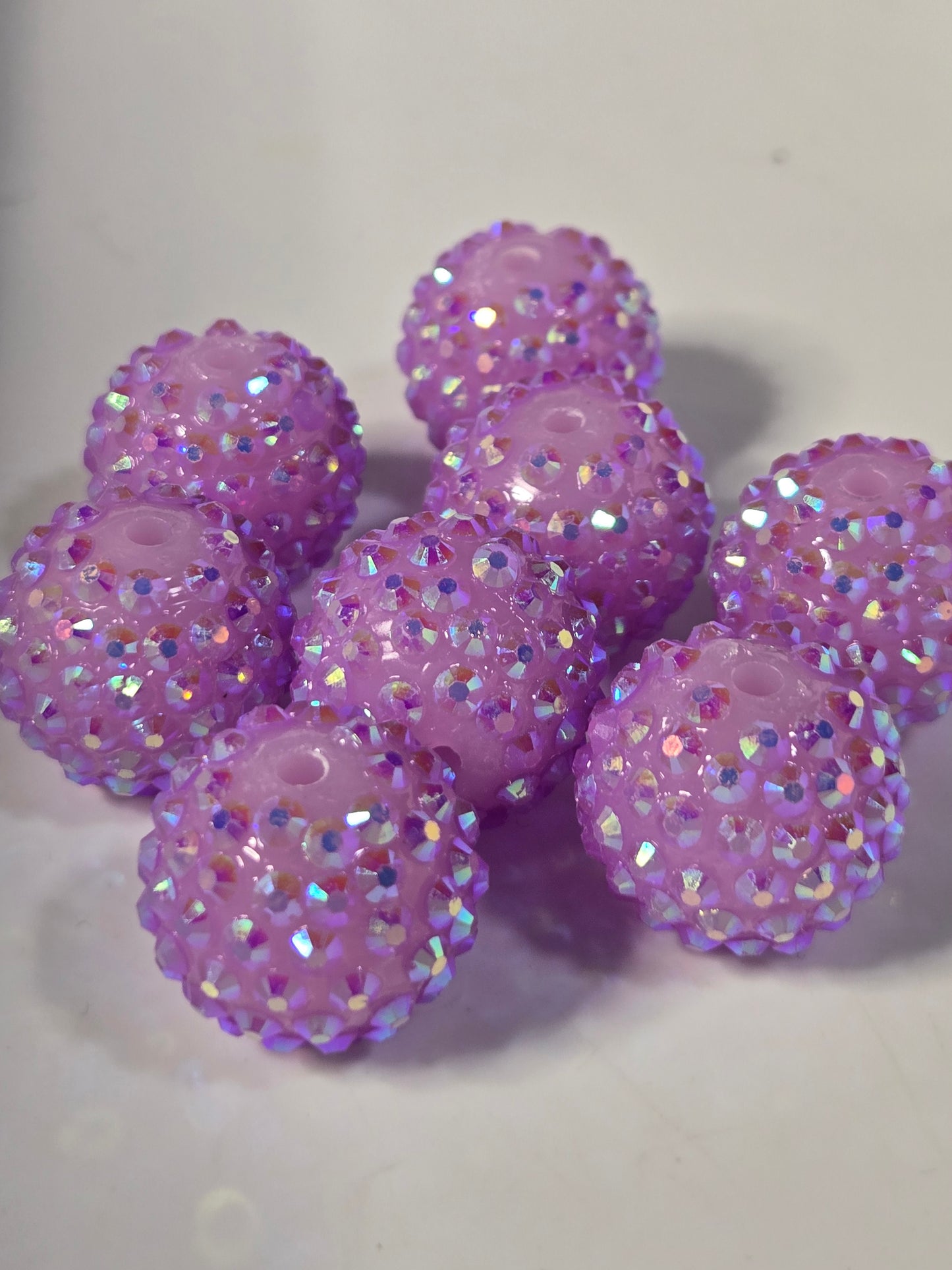 Rhinestone Beads 20mm (6 Per Order)