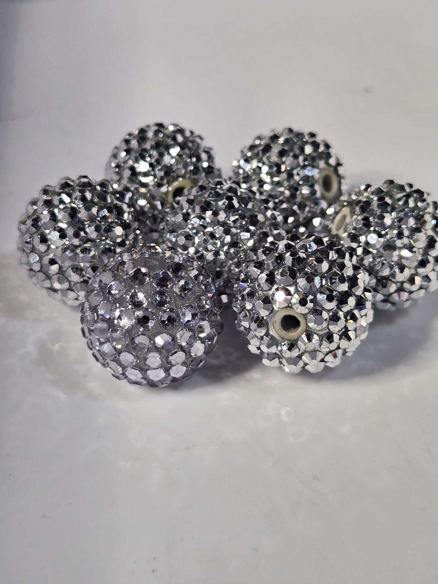 Rhinestone Beads 20mm (6 Per Order)