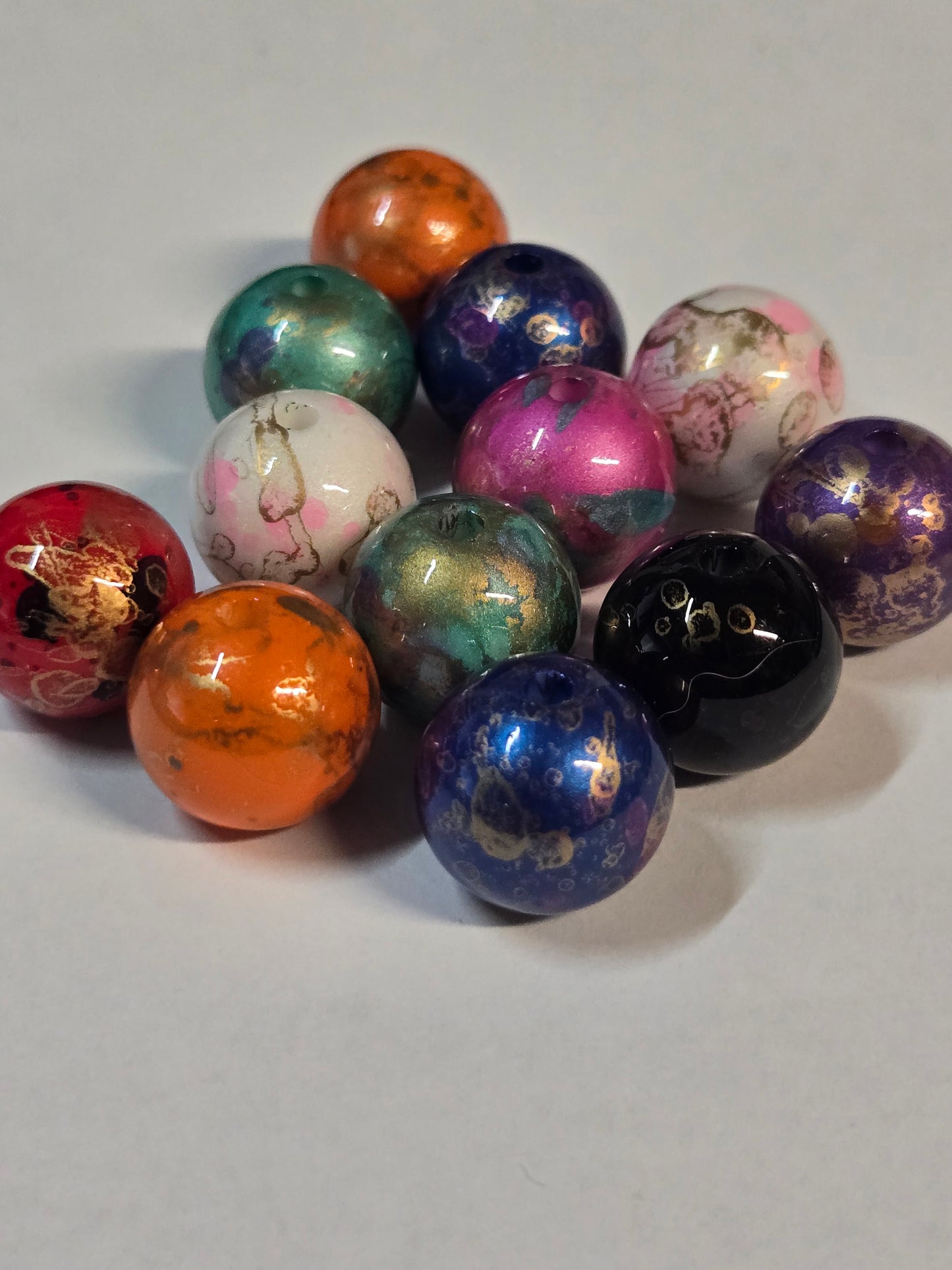 Oil Painted Beads