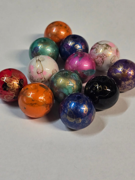 Oil Painted Beads