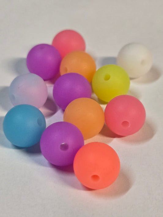 Luminous Silicone Beads (15mm)