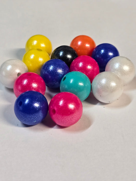 Sparkly Silicone Bead