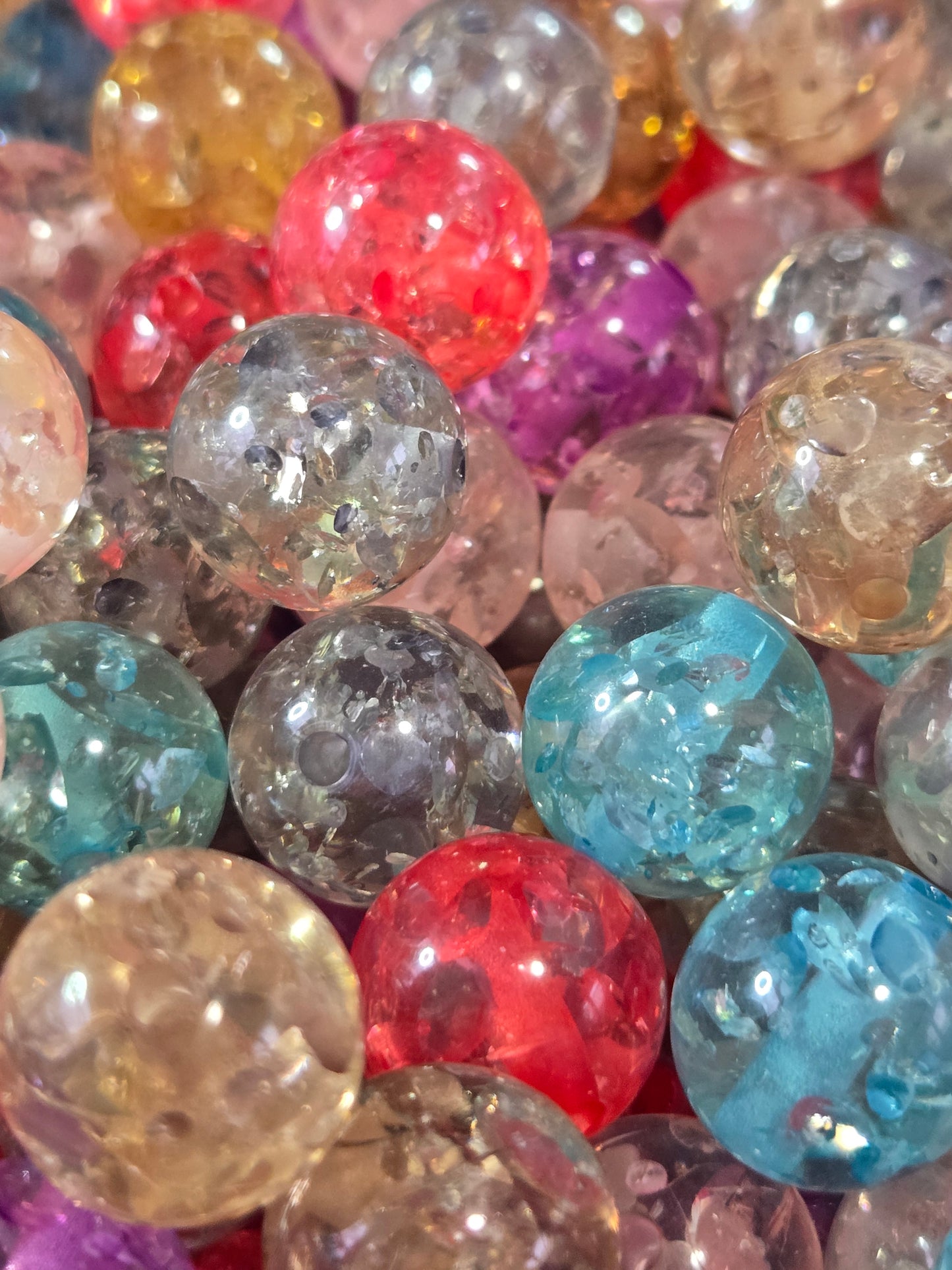 Glass Chipped Beads