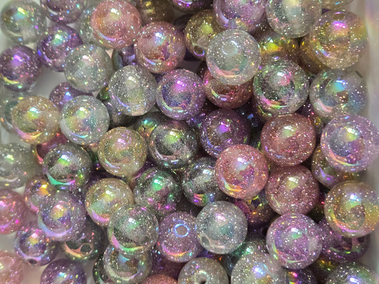 Pastel Sparkle Galaxy Beads