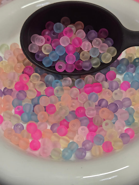 6mm Matte Spacer Beads