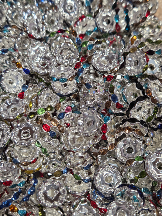 10mm Mixed Color AB Spacers
