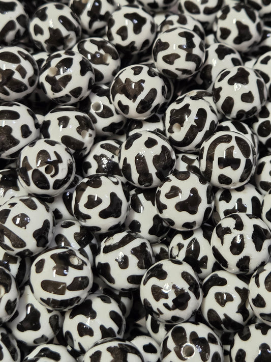 Cow Print Beads