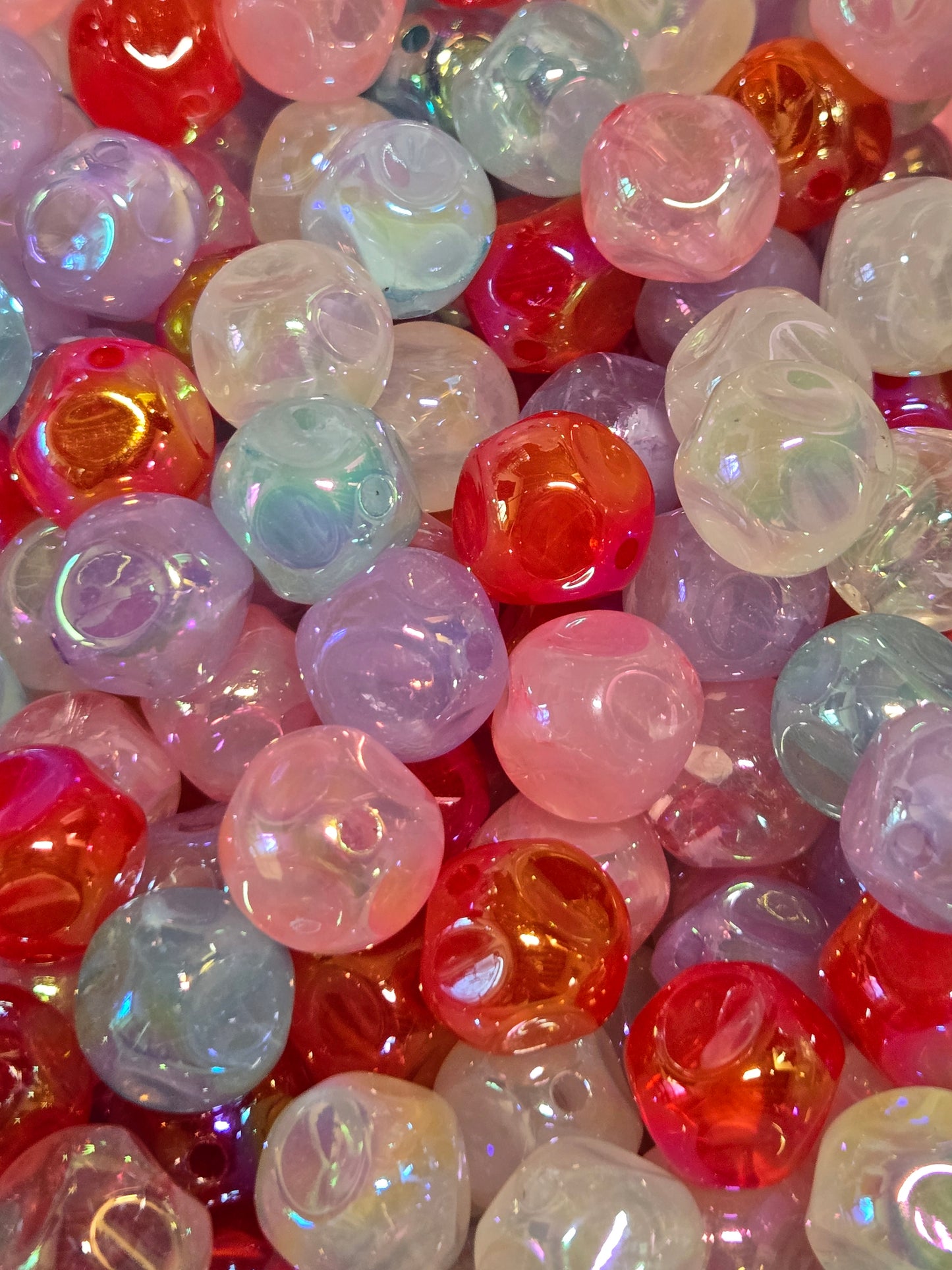 18mm Pinched Beads
