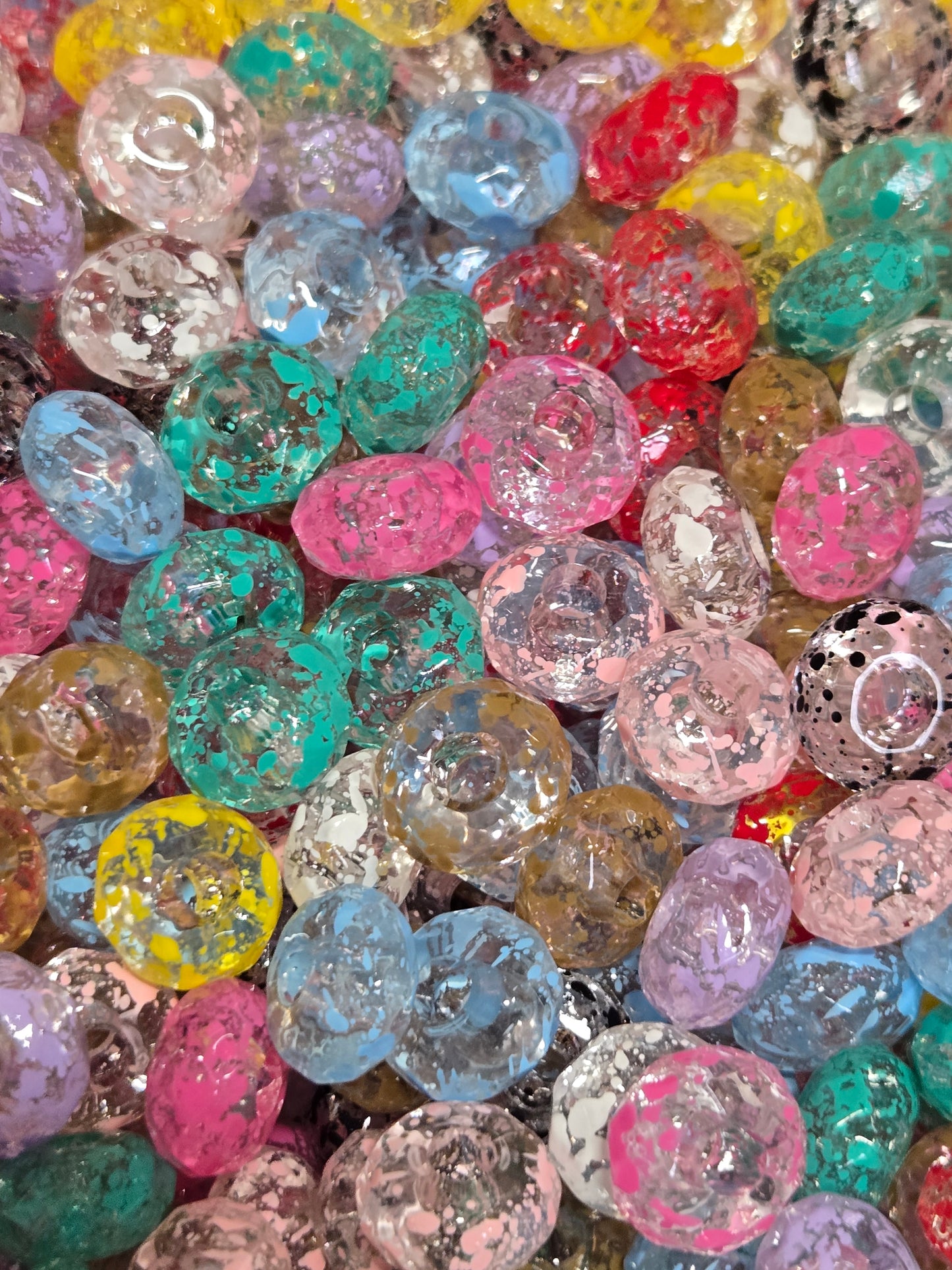 Splatter Spacer Beads