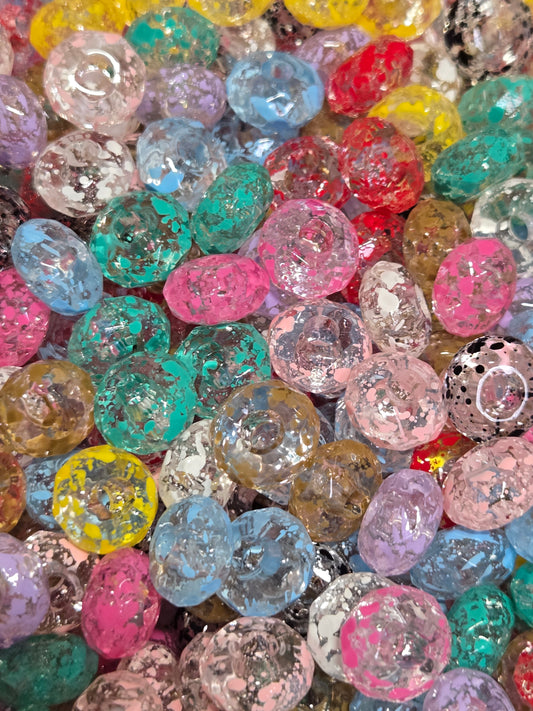 Splatter Spacer Beads