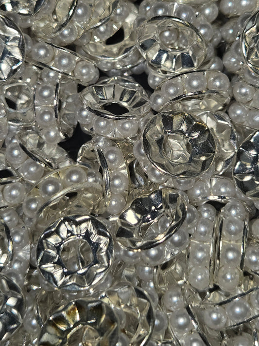 White Pearl Spacers (17mm)