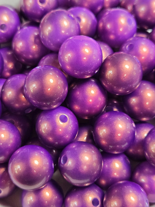 Purple Metallic Beads