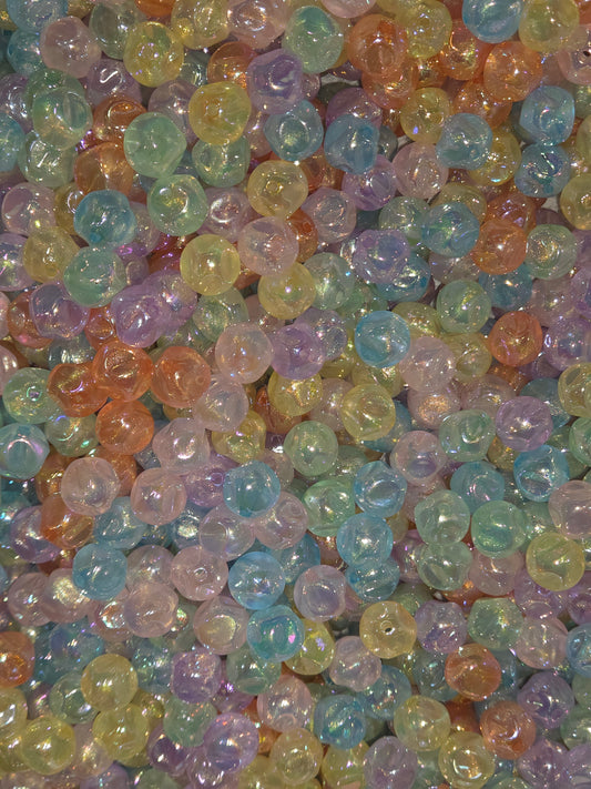 Pinched Glow in the Dark Beads