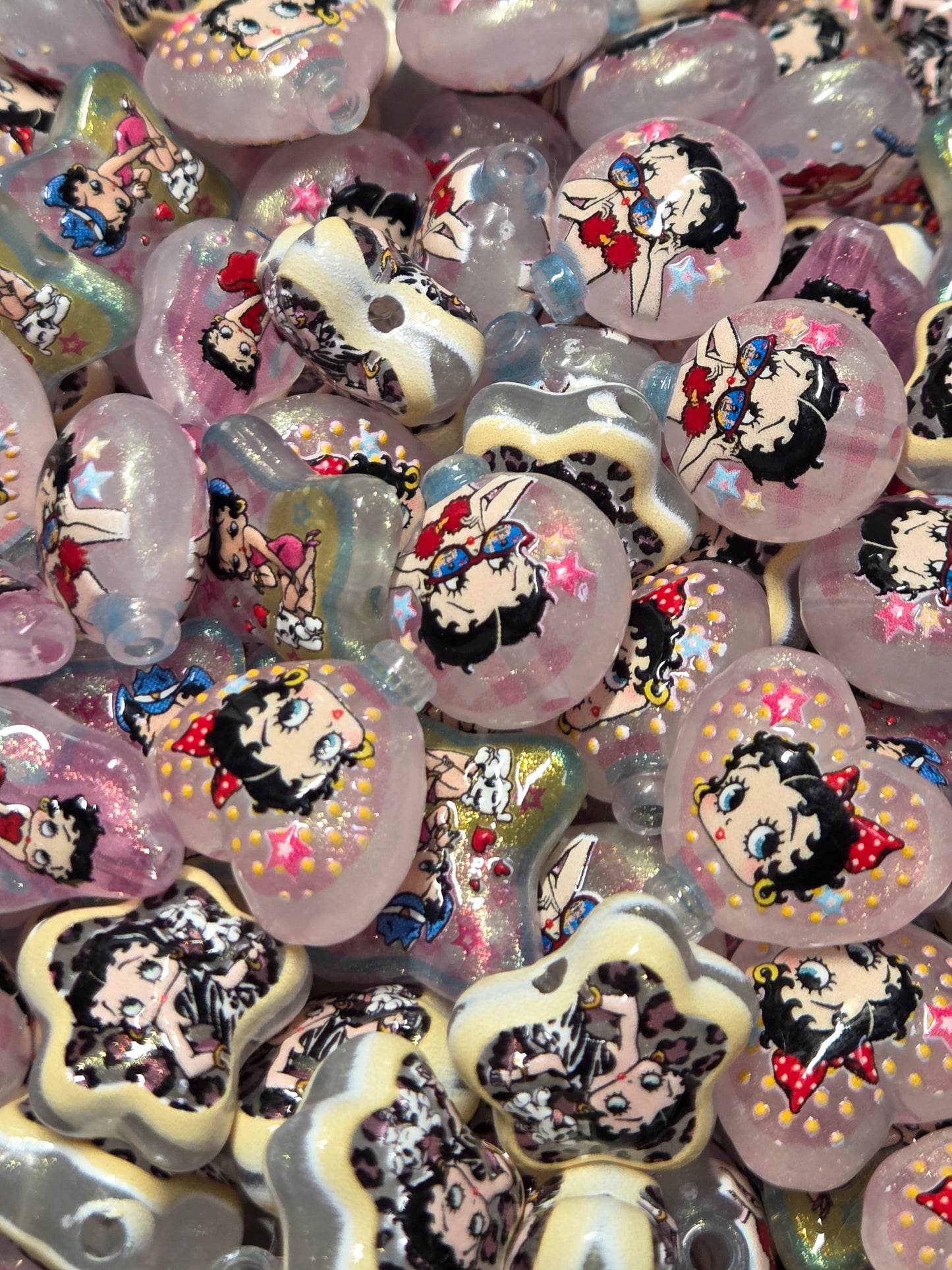 Betty Boop Mixed Shape Beads