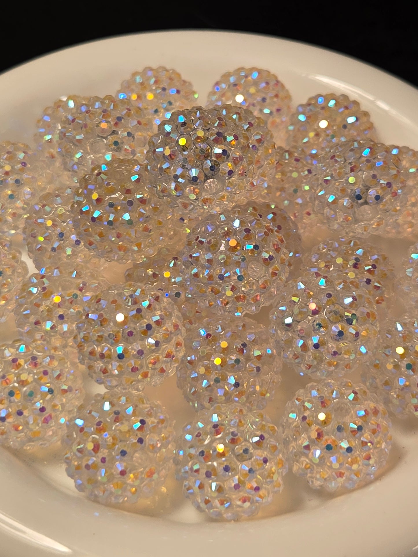 Rhinestone Beads 20mm (6 Per Order)