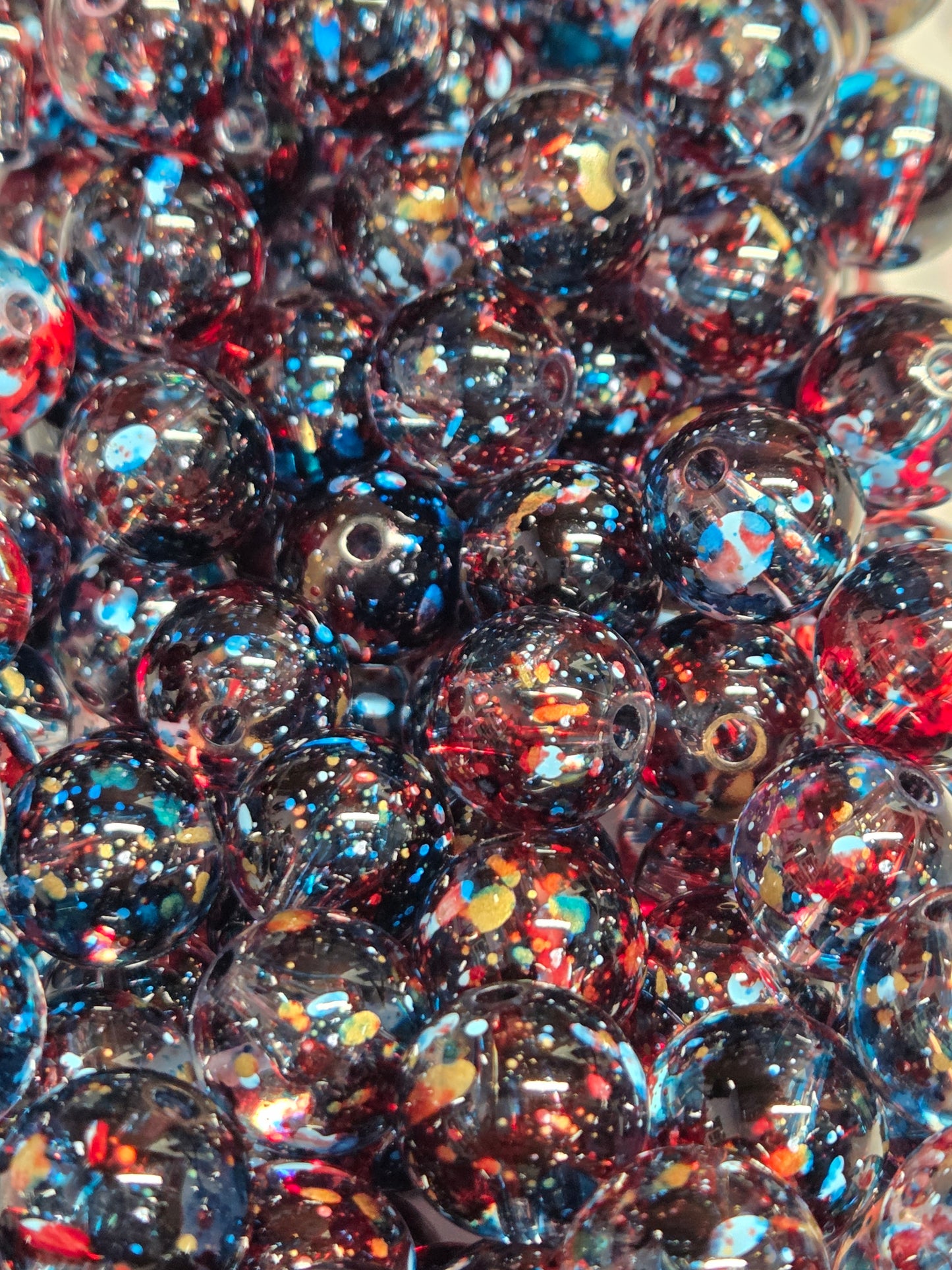 Dipped Painted Beads (15 Beads Per Order)