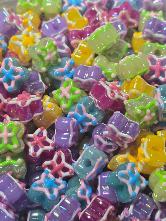 Hand Painted Butterfly Beads
