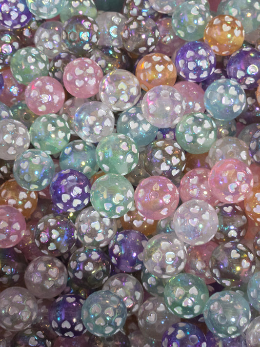 Luminous Heart Beads