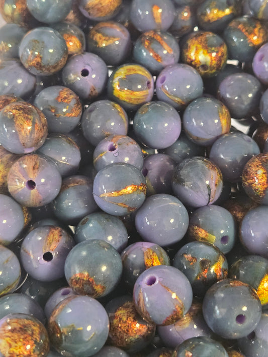 Purple/Gold Bead