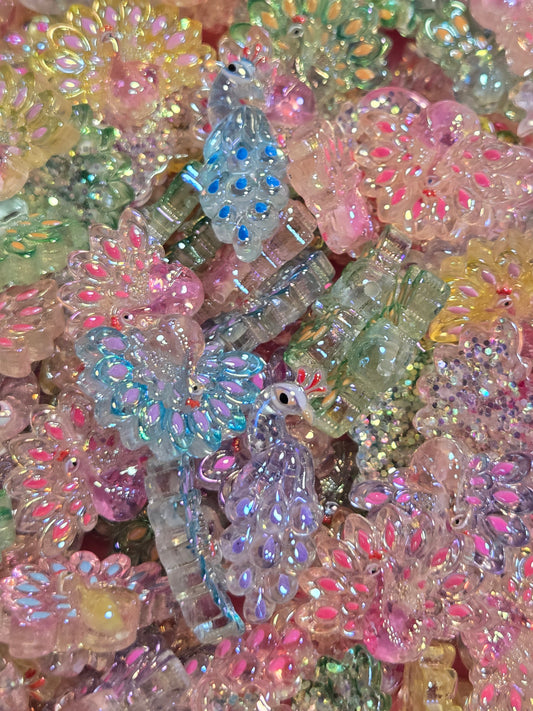 Luminous Peacock Beads