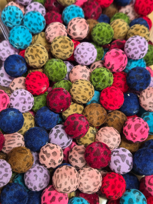 Fuzzy Leopard Beads
