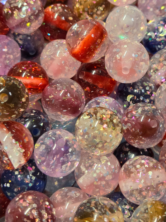 Random Shape Glitter Beads