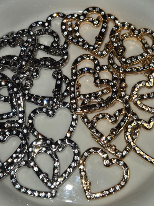 Rhinestone Heart Ring